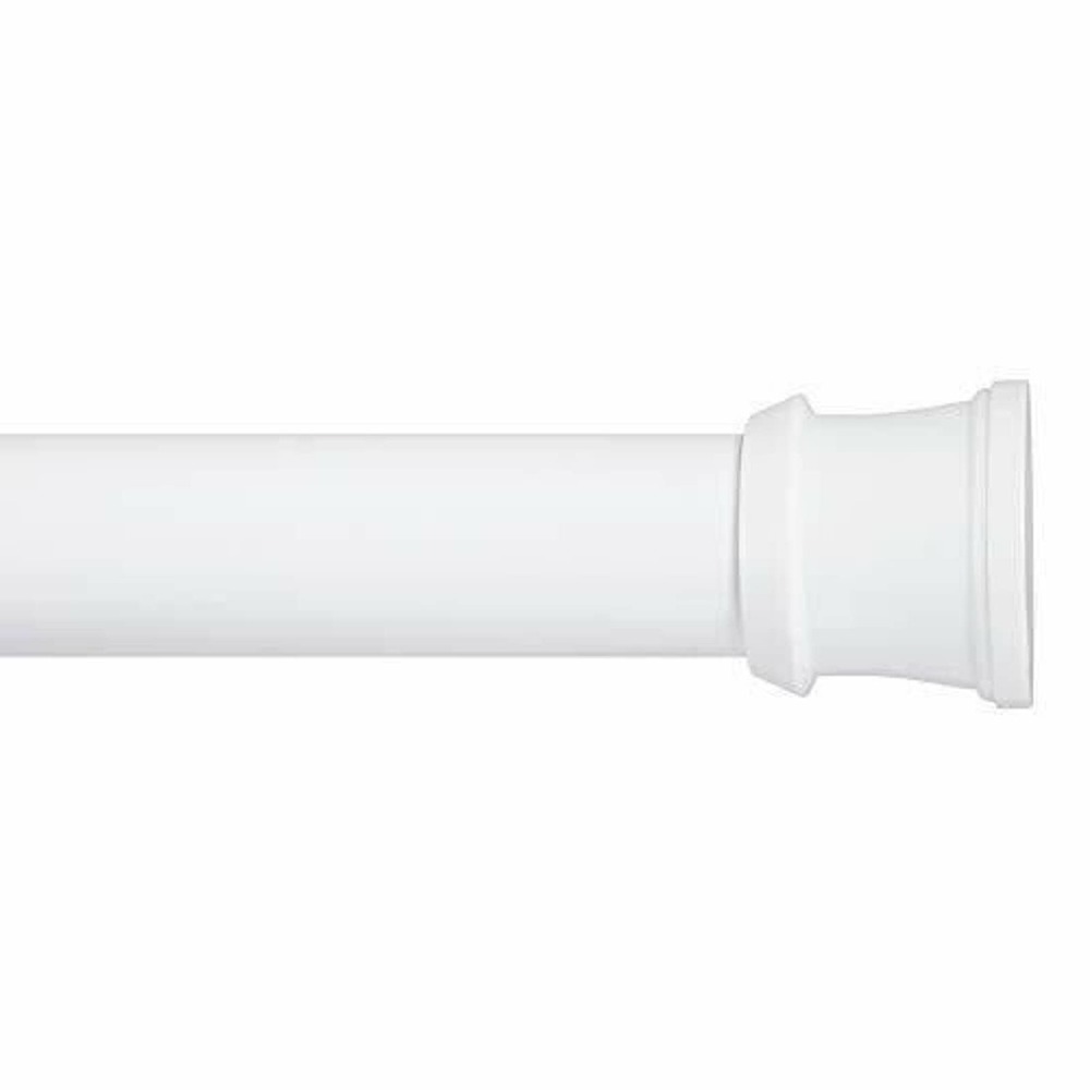 Kenney KN607C/10V1 Fashion Tension Shower Curtain Rod, 24 to 40-Inch, White
